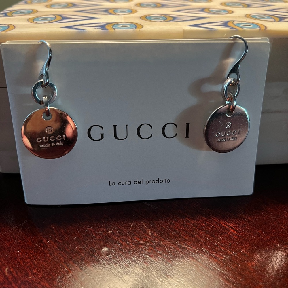 Gucci Drop Disc Earrings